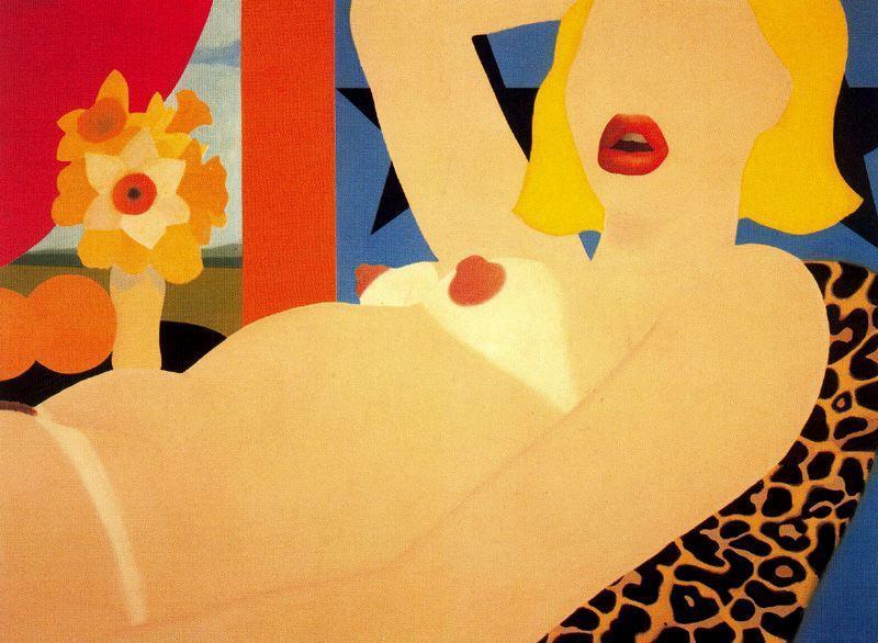 Tom Wesselman (1931 2004) je znan kot eden večjih umetnikov pop arta v New Yorku, ki je znal ženske akte upodabljati na zelo erotičen način.