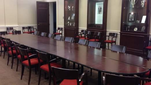 Accommodates up to 50 MANDEL ROOM This elegant conference room features artifacts on display from the Museum s