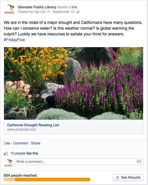 When adding a link on Facebook you can replace the default image. Posts look much better when you add a larger picture to fill up the width of the post.