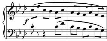 173 Fig. 6.9 Op. 20, no. 2, hemiolas in section A, mm. 17 18 Fig. 6.10 Op.