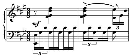 114), a sort of a devil s tremolo consisting of an E diminished seventh chord with neighbor motion in the upper voice that very much resembles the tremolo figurations in Liszt s
