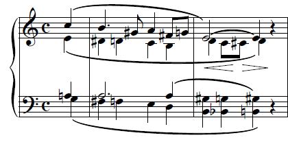 194 Both sections A and A have identical harmonic and melodic layouts, except that the former begins in four-part chorale texture, becoming more contrapuntal within a fourvoice framework, while the