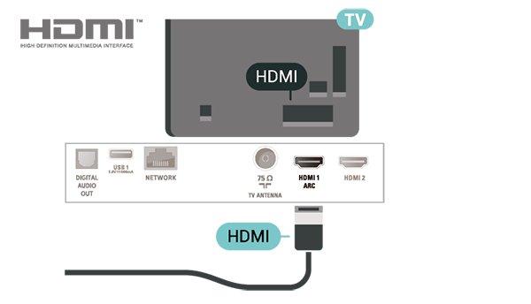 If your device, typically a Home Theatre System (HTS), has no HDMI ARC connection, you can use this connection with