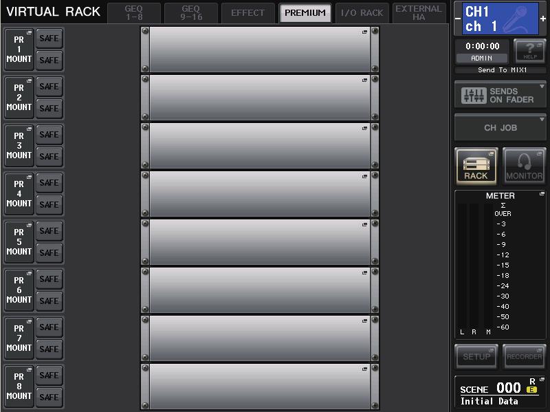 Graphic EQ, effects, and Premium Rack 5. To begin recording (sampling), press the REC button and then press the PLAY button. The signal being input to the effect will be recorded.