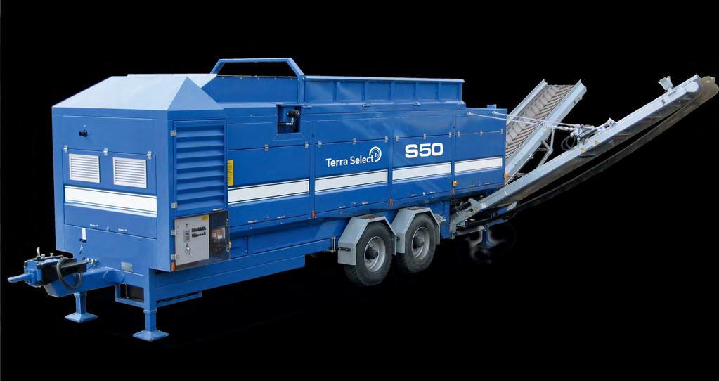 KvA 300 litres 7,200 mm 5,900 mm Hopper 8 m³ Width Depth Approved total weight 4,700 mm 1,850 mm 19,000 kg Terra Select S 50
