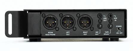 Right Panel 1. Boom Head Phone Out XLR audio output for boom operator head phone monitoring. XLR output allows use of cable with XLR connectors rather than one with ¼ connectors.