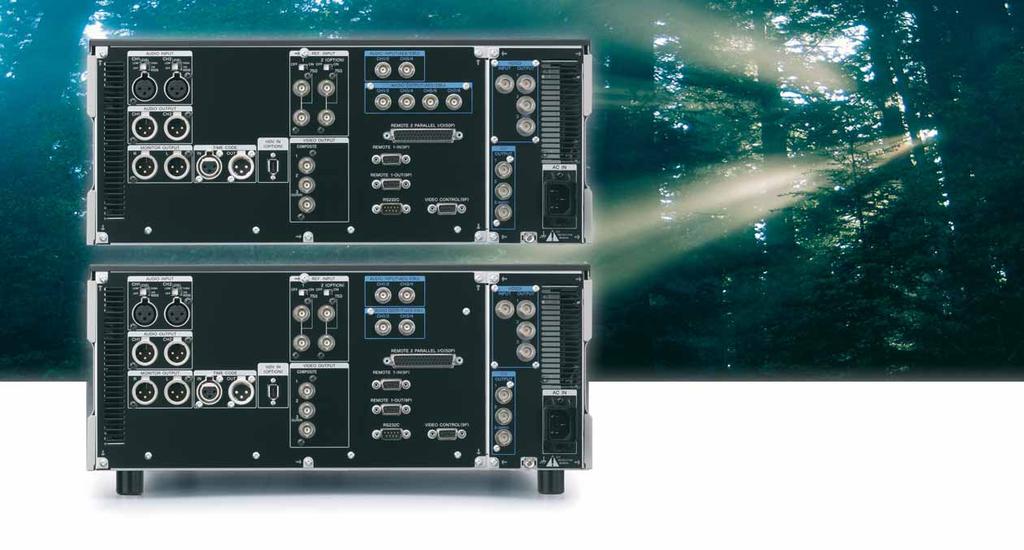HDW-1800 Series Digital Video Recorders HDW-D1800 (top) and HDW-1800 Rear Panels Search Functions Jog and Shuttle Mode The HDW-D1800 and HDW-1800 recorders