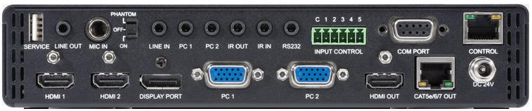 Details LB-TP-AT - any AV equipment via RS-232, IR, NET, Relay, I/O - Built in video switch in receiver for