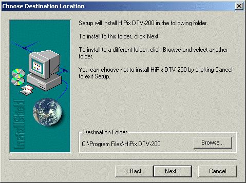 You will see HiPix Application, click on that folder, then double-click on Setup.exe.