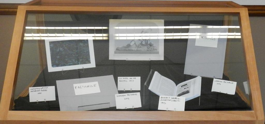 Good Display Case Example Flat paper items are supported with mat board, photo corners and easels. Polyethylene strapping gently secures the book s pages without distracting from information.