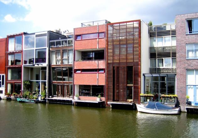 Figures 6, 7. Two waterfronts from Borneo-Sporenburg development, Amsterdam.