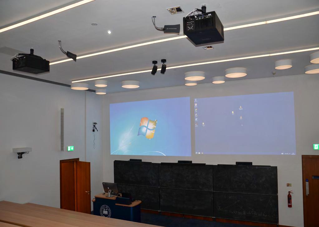 The projectors work seamlessly with all the control equipment and the image quality is spot-on. We are also really pleased with the lecture capture system.