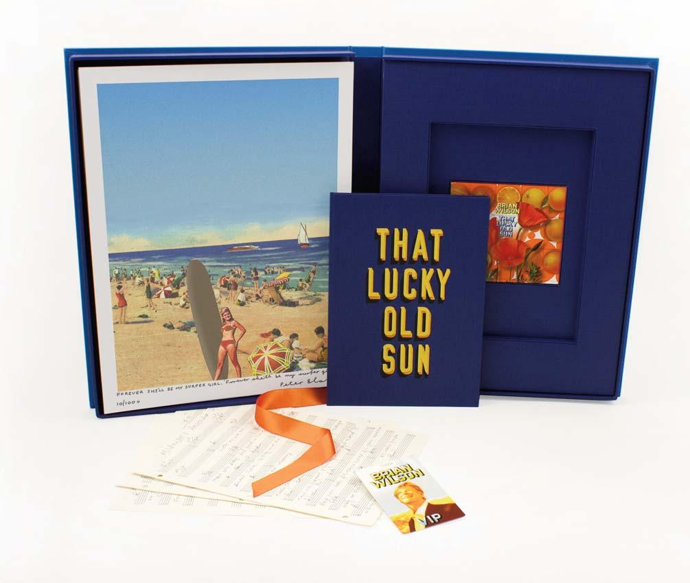 Hand-signed by both authors The That Lucky Old Sun set also contains a limited edition book jointly signed by both its authors, Brian Wilson and Peter Blake.