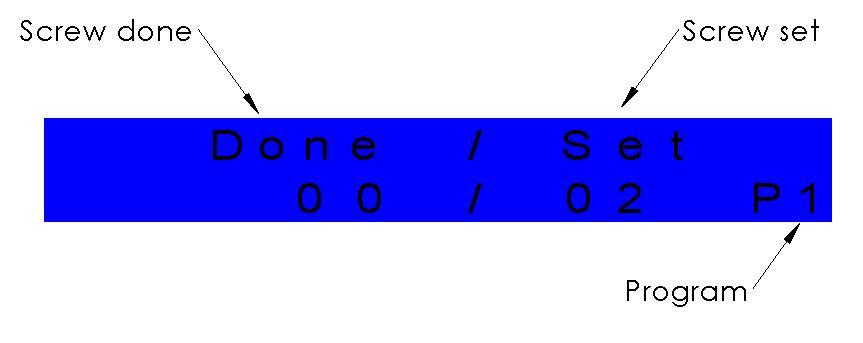 Fig 3.0 Single program: main screen Fig 3.