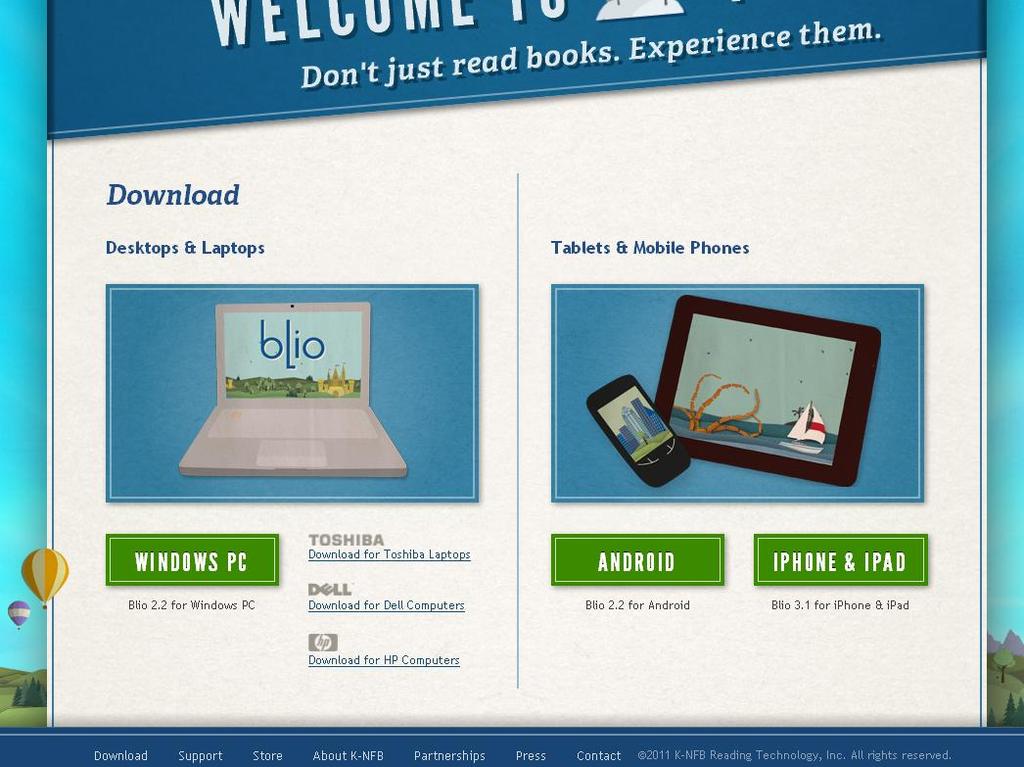 for reading, and create your Blio ID. You can find information about Blio at www.blio.