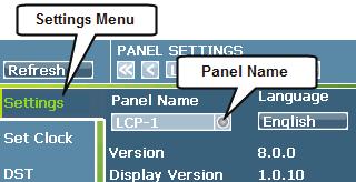 Step 5: Configure the Time, Date, Coordinates, and Daylight Savings and Clear Logs Step 5: Configure the Time, Date, Coordinates, and Daylight Savings and Clear Logs 5. Enter the desired panel name.