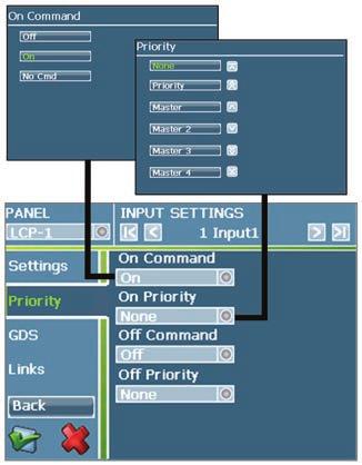 Select the Priority button next to each command and select the desired priority level for the command.