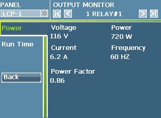 Viewing Power Data and Relay Run Time Viewing Power Data and Relay Run Time Objective: To view real-time power metering and run time data.