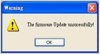 firmware update procedure fails.