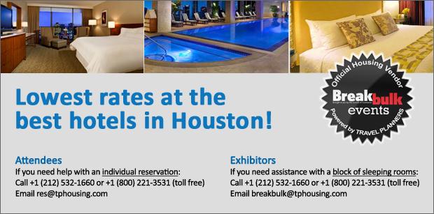 HOTEL & SLEEPING ROOM ACCOMMODATIONS Special hotel rates for the Breakbulk Americas delegates, exhibitors and sponsors have been arranged!