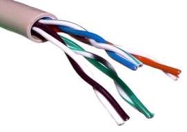 2. Cabluri de rețea și conectori Tipuri de cablu torsadat: Cablu torsadat neecranat (Unshielded twisted-pair - UTP) Cablu care are patru perechi de fire (Fig. 2.5).