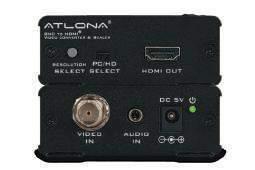 converters and scalers Atlona Composite Video and Stereo Audio to HDMI Converter/Scaler AT-HD120 Our value-priced composite video converter offers the same