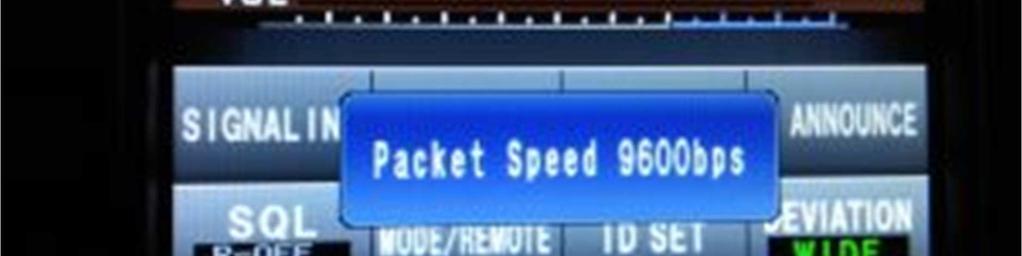 get the Packet Speed dialog box to come up STOP!