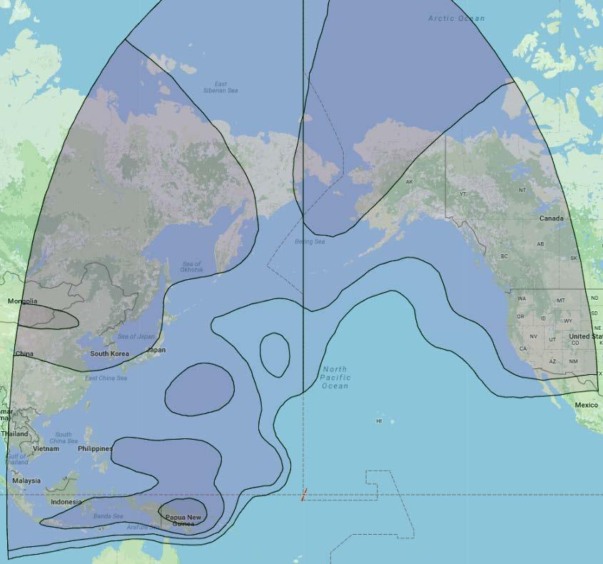 9865H settings for Intelsat 18 DTH The C-band AFN signal on the Intelsat 18 satellite carries the AFN Direct to Home signal and covers the Northern and Western Pacific Ocean and East Asia.
