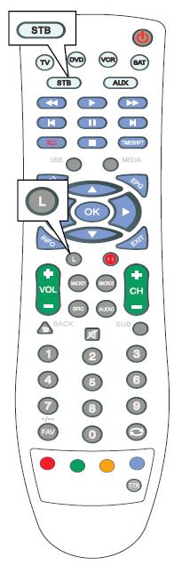 The learn function on the remote control allows to program the keys one by one to learn to be have like the original remote control of your device.
