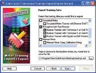 6. Select or enter the file name you would like to save this training file as and click Next to export your