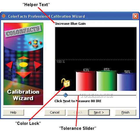 9. The screen with the Red, Green and Blue cylinders is where you will spend most of your time in this Wizard.