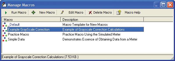 B E C A U S E C O L O R M A T T E R S ColorFacts Macros A ColorFacts Macro is an extension of the ColorFacts Display Device Analysis System that allows you to write your own programming to perform a
