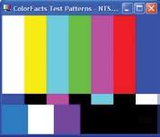 NTSC PLUGE - The ColorFacts NTSC PLUGE Pattern is designed to help you properly set several adjustments on your display device, primarily color and tint as