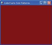 You can use these along with ColorFacts to create a solid field of color to measure.