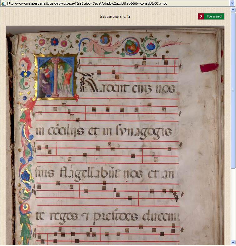 The Open Catalogue of Manuscripts and Other Information Systems The Open Catalogue of Malatestiana Library
