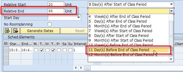 Creating: Part of Term Courses Setting the End Date Inthe Unit Box input the number of days between the last day of final week and the date the course is to end including Saturday and Sunday.