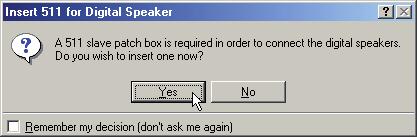 Click the insert a speaker link again and select DSP5500HC from the Type drop-down list to add a centre speaker: The Insert Speaker dialogue box