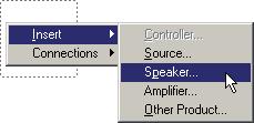 Speaker connections and Controller connections pages will appear in the Breadcrumb Trail after the Soft keys