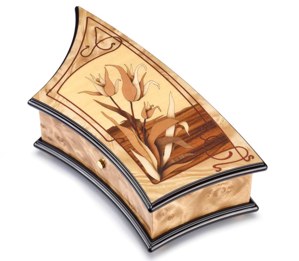 Debussy AXA.72.5085.000 Limited edition of 99 pieces that pays tribute to 150th anniversary of Claude Debussy s birth. BOX Art Nouveau asymmetric box in burr myrtle. Gloss finish.