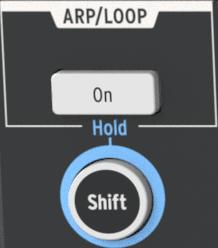 3.6.2. The Arpeggiator The MiniBrute 2S is in Sequencer mode by default. But you can switch to Arpeggiator mode instantly by pressing the On button in the Arp/Loop section of the top panel.
