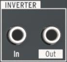 7. The INVERTER section The Inverter section The function of this section is simple: whatever signal is plugged into the Inverter section In jack will be inverted at the Out jack.