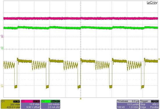 Figure 19. 265 V AC / 50 Hz 8.4. Output Ripple & Noise Test Condition: Connect seven LEDs.