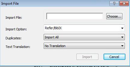 Open the EndNote library you wish to add the citation to and in the File tool bar option, select Import and File