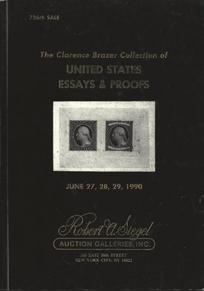 00 New York Postmasters Miniature Plate of Nine Proofs By Clarence Brazer, 1954, 15p, Card cover. An in depth discussion of various studies, the plate, plating marks and positions. $20.