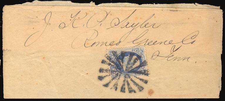 This may explain as to what happened to the letter portion on this FLS. A great cover. (PH74-11) $1,750.