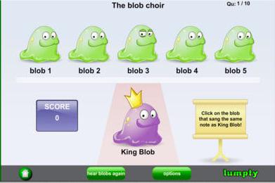 Blob Chorus (free, ios; $3 on Android) - fun ear trainer for younger