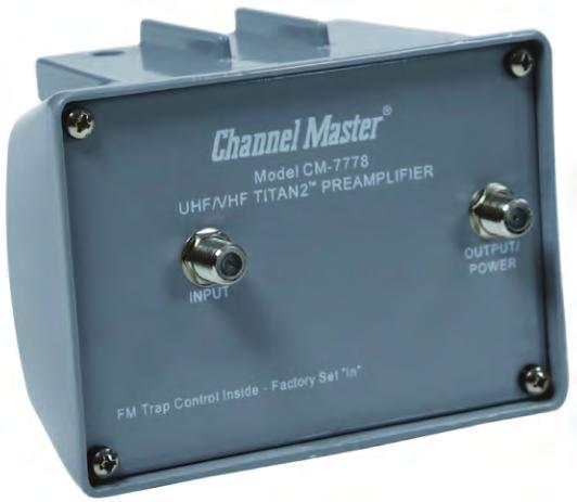 Ideal for installations in which broadcast towers are located at widely varying distances.