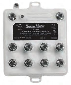 $45 $4 ULTRA MINI 8 Eight-Port Signal Distribution Amplifier CM-3418 POWER INSERTER CM-7777XPI The Ultra Mini 2 distribution amplifier will boost TV signals, increasing the overall signal