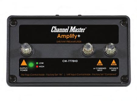 $99 Amplify+ Adjustable Oudoor Professional Preamplifier CM-7778HD Intended for outdoor professional use, including multi-dwelling units and commercial applications.