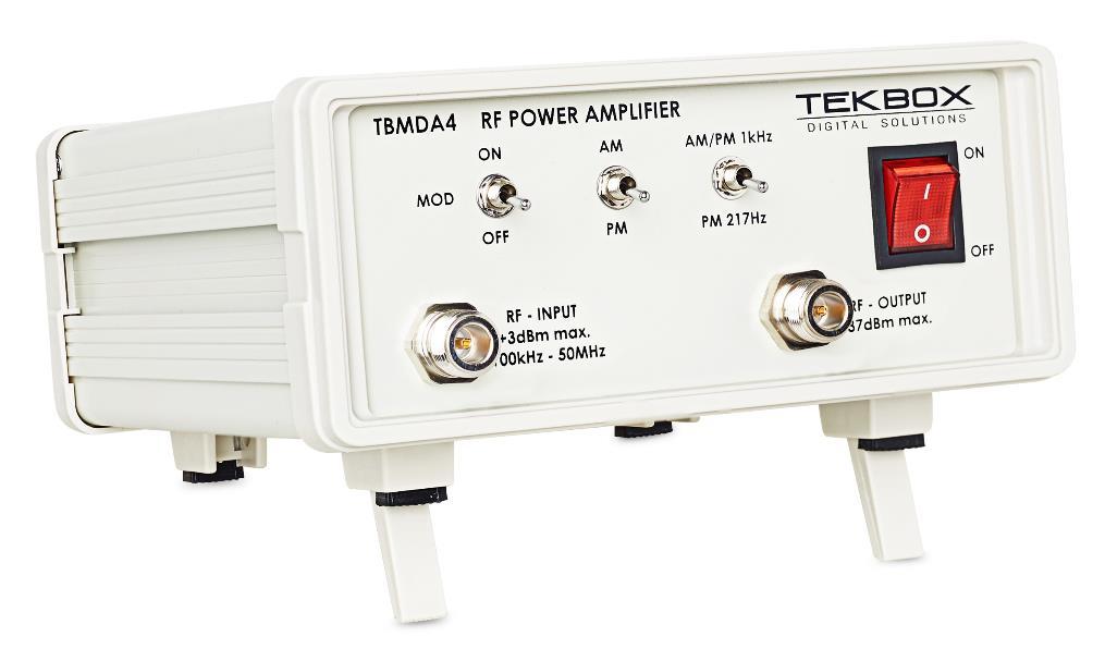 With a frequency range from 100 khz to 50 MHz, it is an ideal complement to the TBMDA3, which covers 10 MHz to 1 GHz.